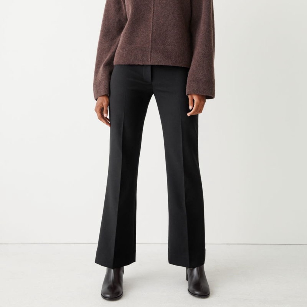 & Other Stories Flared Press Crease Pants